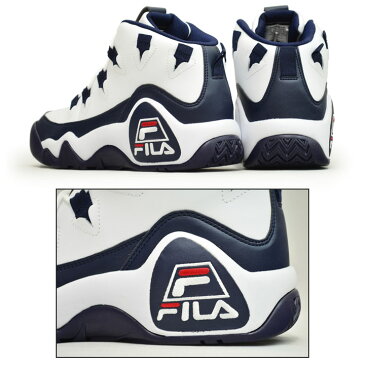 【全品P5倍★24時間限定★6月14日(日)0時〜】スニーカー メンズ シューズ フィラ FILA グラントヒル1 GRANT HILL 1 ミッドカット 天然皮革 レザー スポーティ カジュアル ストリート バッシュスタイル ロゴ 男性用 紳士靴 くつ/F0410