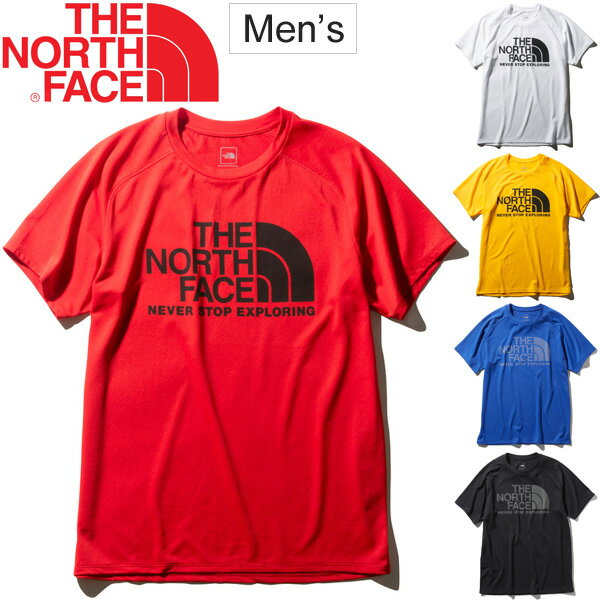 Tシャツ 半袖 メンズ ノースフェイス THE NORTH FACE/ショートスリーブGTDロゴクルー スポーツウェア 男性 ランニング 自宅トレーニング ジム 吸汗速乾 UVケア 紫外線カット アウトドア デイリー ビッグロゴ クルーネック 半袖シャツ トップス/NT61979