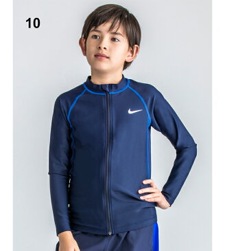 【5月1日限定★全品P5倍】キッズ ラッシュガード 長袖 水着 ジュニア スイムウェア 男の子/ナイキ NIKE 子供用 120-170サイズ UVカット 紫外線対策 水泳 スイミング プール レジャー 海水浴/1981916【返品不可】