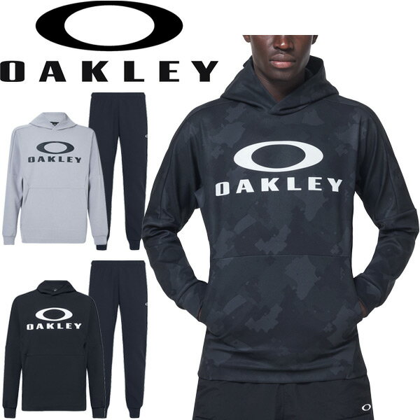 【全P10倍★4時間限定★10月1日夜20時〜】トレーニングウェア 上下セット メンズ オークリー OAKLEY Enhance モビリティ フリース パーカー パンツ 上下組/スポーツウェア 男性 セットアップ 吸汗速乾 ジム カジュアル 普段使い/FOA400151-FOA400821