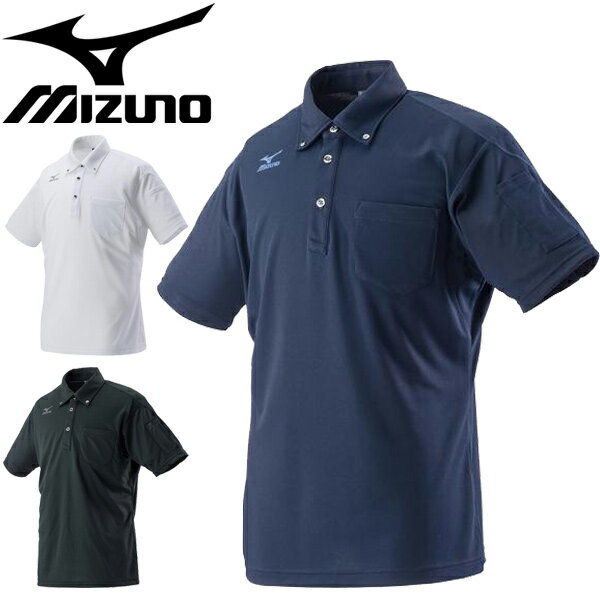 送料無料 ポロシャツ 半袖シャツ メンズ/ミズノ mizuno/ドライサイエンスワークシャツ ビジネス クールビズ 仕事着 通勤 紳士服 無地 シンプル ワンポイント ワークウェア/C2JA8180