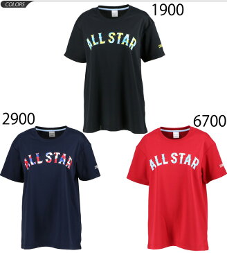 Tシャツ 半袖 レディース コンバース CONVERSE バスケットボール スポーツウェア 女性 プリントT ALL STARロゴ クルーネック バスケ 女子 半袖シャツ カジュアル トップス/CB301356