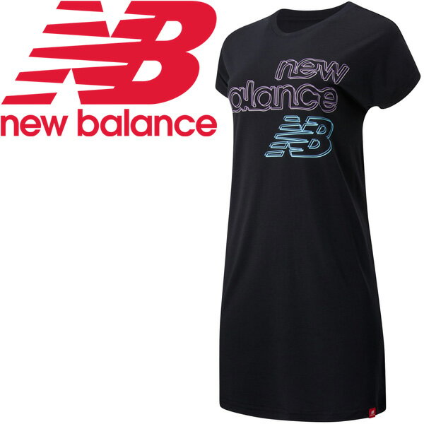 半袖ワンピースTシャツドレスレディースニューバランスNEWBALANCEエッセンシャルズTOKYONIGHTTドレス/スポーティ