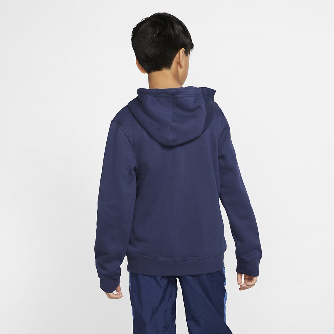 【全品P5倍★9月1日限定】スウェット パーカー キッズ ジュニア 男の子 女の子 子供服 ナイキ NIKE YTH クラブ フルジップフーディ/スポーツウェア 130-160cm 裏フリース アウター スウェットシャツ トレーナー 普段使い 上着 羽織り/BV3699-410