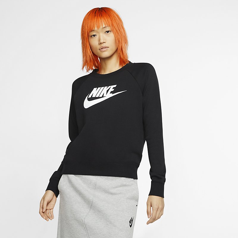 【全品P5倍★5月1日(土)限定】スウェットシャツ 長袖 トレーナー レディース ナイキ NIKE エッセンシャル クルー フリース スポーツウェア トレーニング 女性 スエット クルーネック ロゴ トップス/BV4113-010