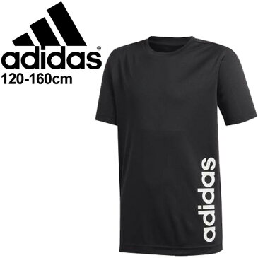 半袖 Tシャツ キッズ 男の子 ジュニア/アディダス adidas B D2M リニアロゴ Tシャツ/子供服 120-160cm スポーツウェア 部活 トレーニング トップス/GER23-EI7967【a20Qpd】