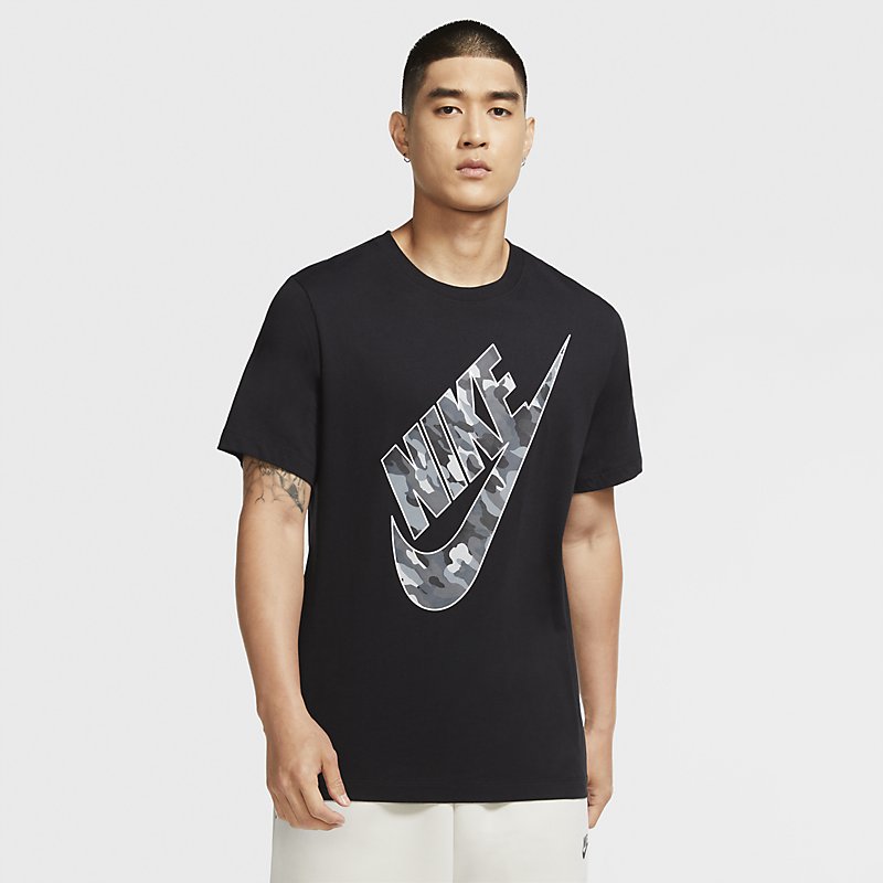 【全品P5倍★11月10日限定】Tシャツ 半袖 メンズ ナイキ NIKE クラブ HBR カモ TEE/スポーツウェア カジュアル ウェア カモ柄 ビッグロゴ 黒 ブラック 男性用 半袖シャツ トップス/CU7459-010