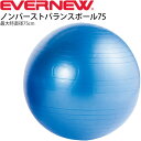 エバニュー EVERNEW ノンバースト バランスボール 75 最大時直径75cm 適応身長175cm/トレーニング・フィットネス 体幹 インナーマッスル 体育...