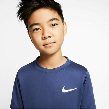 Tシャツ 半袖 キッズ ジュニア 子ども ナイキ NIKE YTH DRI-FIT トロフィ− S/S トップ プラクティスシャツ スポーツウェア 子供服 130-160サイズ 男の子 女の子 半袖シャツ クルーネック トレーニング 部活 速乾 トップス/AV4896-492