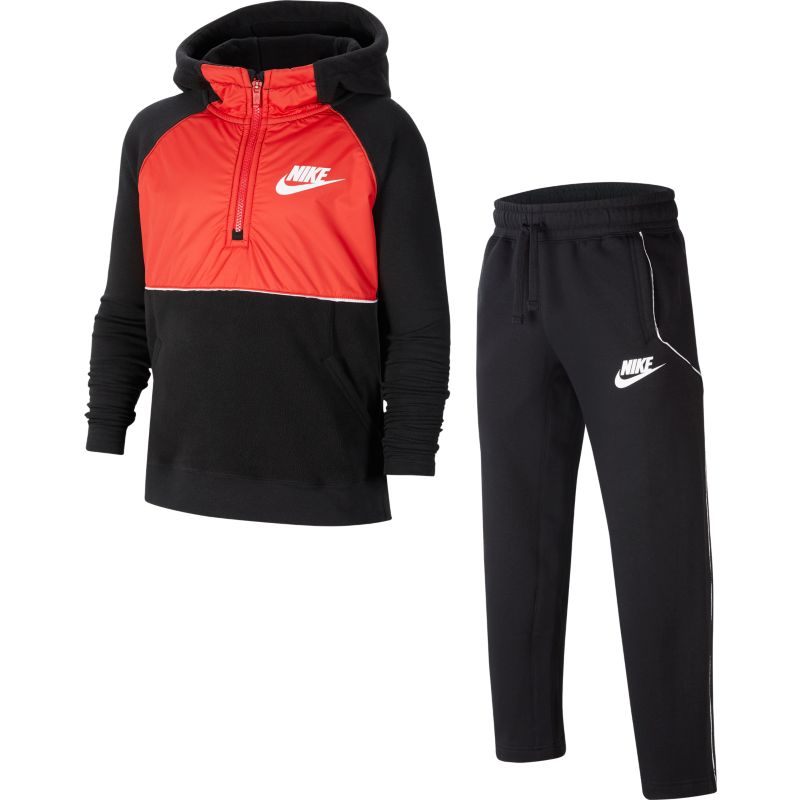 送料無料 キッズ フリース 上下セット ジュニア 子供服 130-160cm/ナイキ NIKE YTH WZ トラックスーツ/スポーツウェア 男の子 女の子 セットアップ 運動 普段使い/CU8932-010