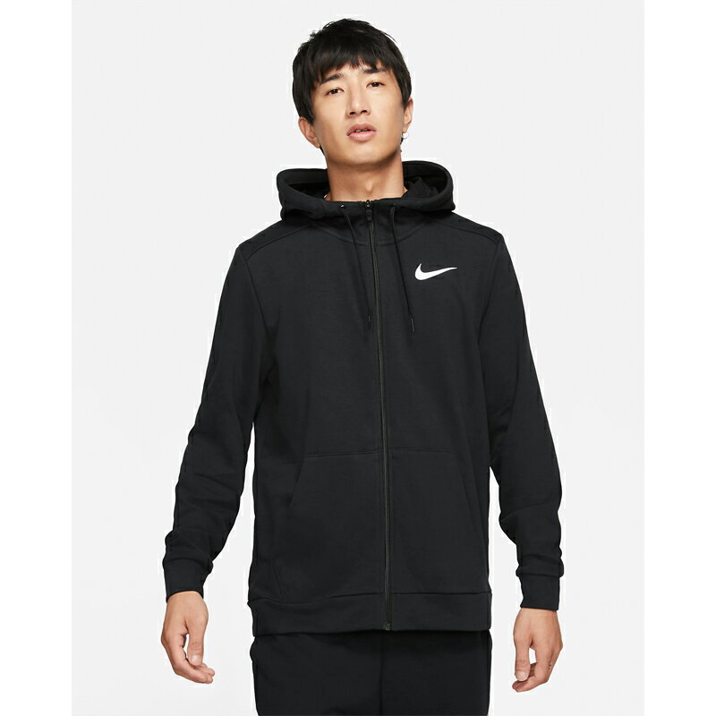 送料無料 スウェット パーカー ジャケット メンズ ナイキ NIKE DRIーFIT フリース フルジップ L/S フーディ/スポーツウェア トレーニング 男性 ブラック 黒 普段使い 羽織り/CZ6377-010