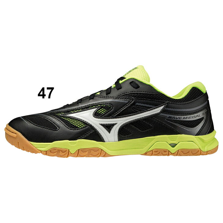 【全品P5倍★5月5日限定】卓球シューズ 2E相当 22.5-28.5cm 靴 メンズ レディース/ミズノ mizuno ウエーブメダル6 テーブルテニス 男女兼用 ピンポン WAVE MEDAL 6 競技 くつ/81GA1915-T【取寄】【返品不可】【RKap】