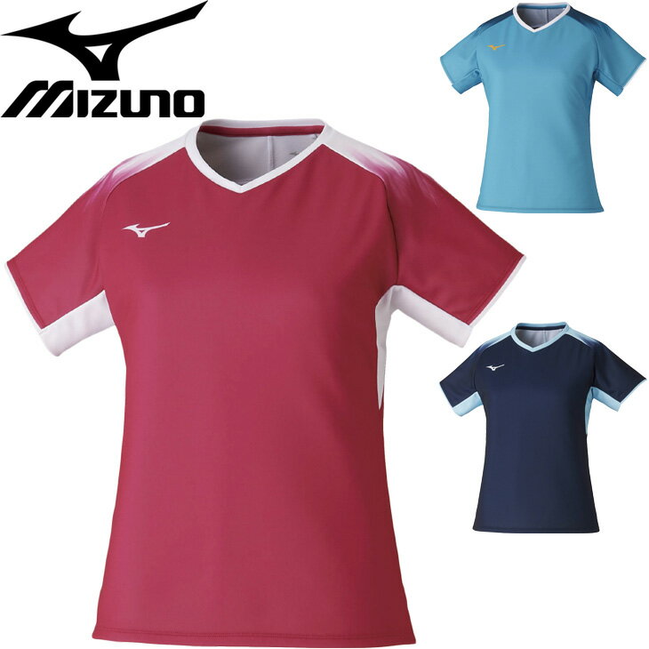 ミズノ 半袖 Tシャツ レディース ミズノ mizuno クイックドライゲームシャツ バドミントン ソフトテニス スポーツウェア 女性 吸汗速乾 トップス/72MA1220【取寄】【返品不可】