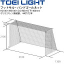 送料無料 フットサル ハンドボール ゴールネット トーエイライト TOEI LIGHT 四角目(2張1組)設備 備品 器具 用具/B-2482【取寄】