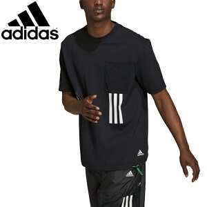 半袖 Tシャツ メンズ アディダス adidas M XCTY/スポーツウェア 胸ポケット ポケT カジュアル 男性 ブラック トップス/BG779