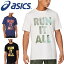 半袖 Tシャツ メンズ/アシックス asics グラフィックショートスリーブトップ01/スポーツウェア ランニング ジム ジョギング トレーニング 男性 クルーネック プリントT トップス/2031C445