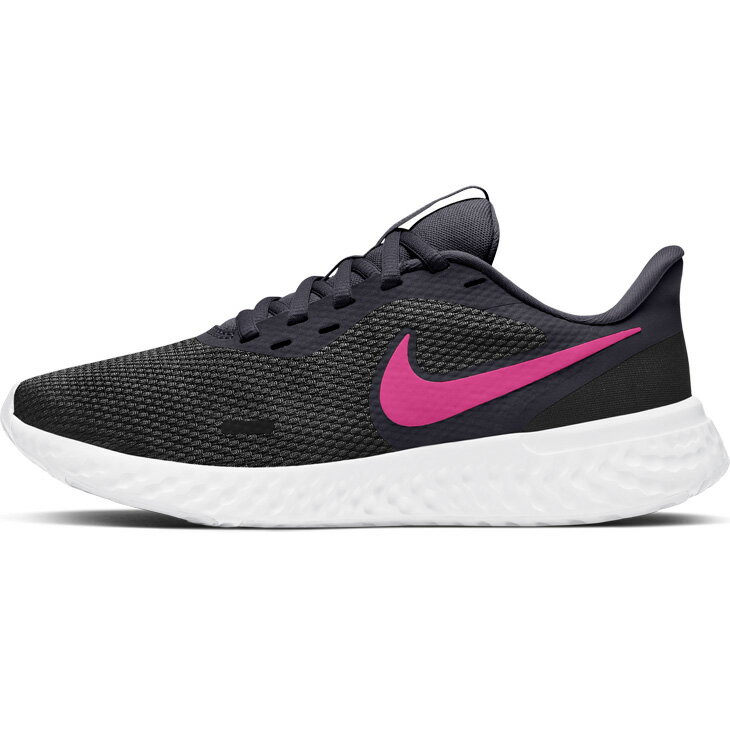 【全品P5倍★1月15日限定】ランニングシューズ レディース スニーカー ナイキ NIKE レボリューション5/ジョギング トレーニング ブラックピンク 女性 運動靴 REVOLUTION 5 スポーツシューズ/BQ3207-014