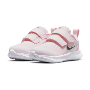 キッズ スニーカー ベビー シューズ 13-16cm 子供靴/ナイキ NIKE スターランナー3 TDV/男の子 女の子 スポーティ カジュアル 幼園児 ベルクロ 運動靴 ピンク STAR RUNNER 3 くつ/DA2778-601