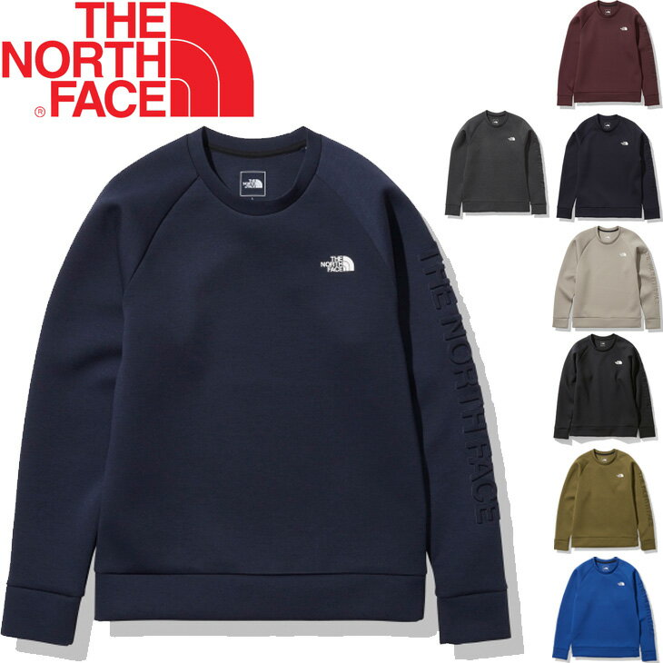 トレーナー スウェットシャツ 長袖 メンズ ノースフェイス THE NORTH FACE テックエアスウェットクルー/アウトドア 男性 スエット 機能ウェア 軽量 保温性 通気性 吸汗速乾 トレーニング スポーツ トップス タウン 普段使い/NT12087【RKap】