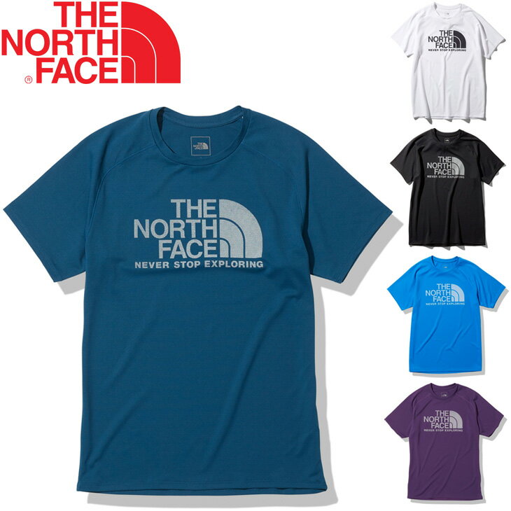 Tシャツ 半袖 メンズ ノースフェイス THE NORTH FACE GTDロゴクルー スポーツウェア トレーニング ランニング 男性 トップス 半袖シャツ クルーネック 吸汗速乾 抗菌防臭 自宅トレーニング NT12092