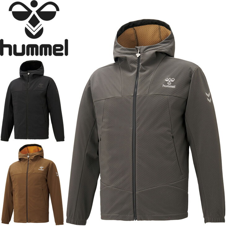 送料無料 ウィンドブレーカー ウインドブレーカー 裏フリース アウター メンズ ヒュンメル hummel PLAY 撥水ウォームジャケット/防風 保温 スポーツウェア サッカー レインジャケット 男性 上着 普段使い/HAW2091