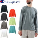 Tシャツ 長袖 メンズ チャンピオン Champion VAPOR L/S TEE シーヴェイパー 速乾 防臭 スポーツウェア トレーニング バスケットボール 男性 クルーネック ワンポイント ロゴ 無地 シンプル 長袖シャツ 普段使い トップス/ C3-QS401