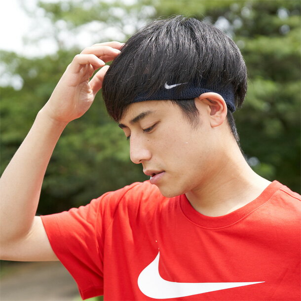 【全品P5倍★8月20日限定】ヘアバンド ナイキ NIKE ナイキ スウッシュ ヘッドバンド 紺 ネイビー/汗どめ 髪留め スポーツアクセサリー カジュアル ストリート 小物/NNN07-416【nTJPcp】