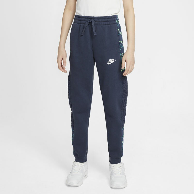 【2月1日限定P5倍】キッズ ジュニア スウェットパンツ 130-160cm 子供服 ナイキ NIKE YTH NSW クラブ AOP/子ども スポーツウェア カジュアル スエット ブルー系 ボトムス/DJ5516-437のサムネイル