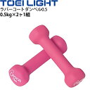 ラバーコートダンベル0.5 500g 2個セット トーエイライト TOEI LIGHT 筋トレ スポーツ器具 トレーニング・フィットネス 用品 ギア ジム/H9...