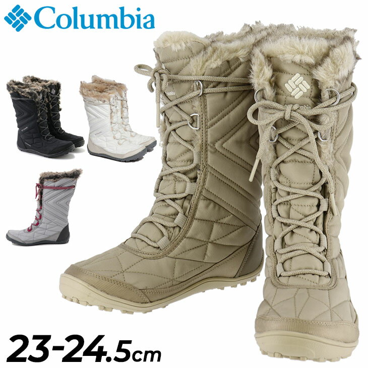 【全品P5倍★9月1日限定】スノーブーツ レディース 23-24.5cm ミドル丈 ウィンターシューズ コロンビア columbia ミンクスミッド3/防寒防水 レースアップ 保温 軽量 アウトドア カジュアル 靴 旅行 冬 くつ/BL5964