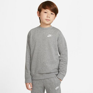 キッズ トレーナー スウェットシャツ 長袖 ジュニア 130-160cm 子供服/ナイキ NIKE ボーイズ YTH NSW クラブ FT LBR L/S クルー/スポーツウェア 男の子 スエット トップス カジュアル/DA0861-091