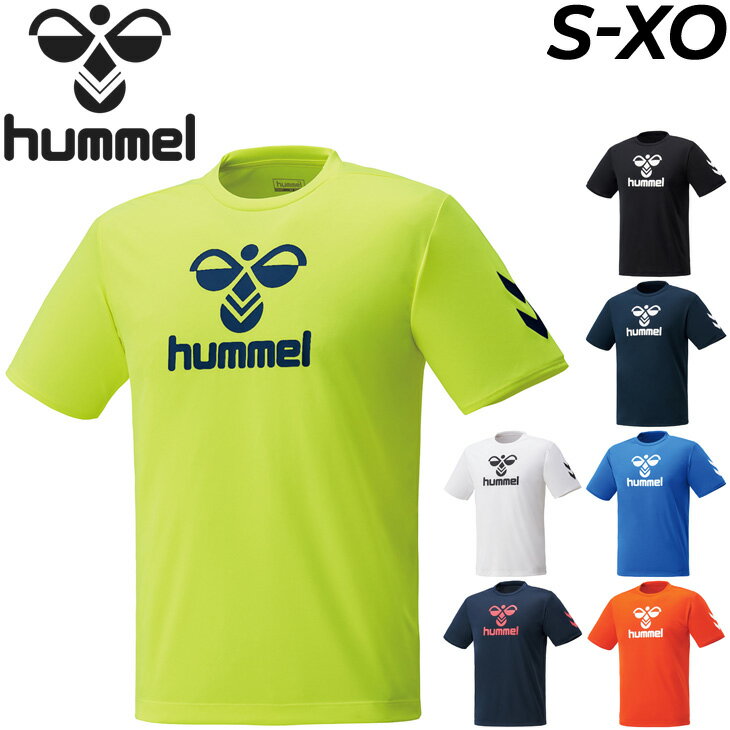 半袖 Tシャツ メンズ ヒュンメル hummel BBASIC デザインT ビッグロゴ/トレーニング サッカー ジム 男性 スポーツウェア 運動 吸汗速乾 トップス/HAY2124