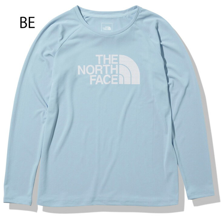 送料無料 長袖 Tシャツ レディース ノースフェイス THE NORTH FACE L/S GTDロゴクルー/ランニング スポーツウェア マラソン トレラン 女性 UVカット 吸汗速乾 抗菌防臭 アウトドア トップス/NTW12277