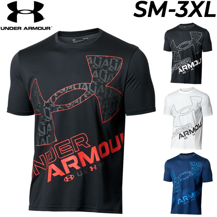 半袖 Tシャツ メンズ アンダーアーマー UNDER ARMOUR スポーツウェア トレーニング ランニング ジム 男性用 吸汗速乾 抗菌防臭 ビッグロゴ トップス/1371907