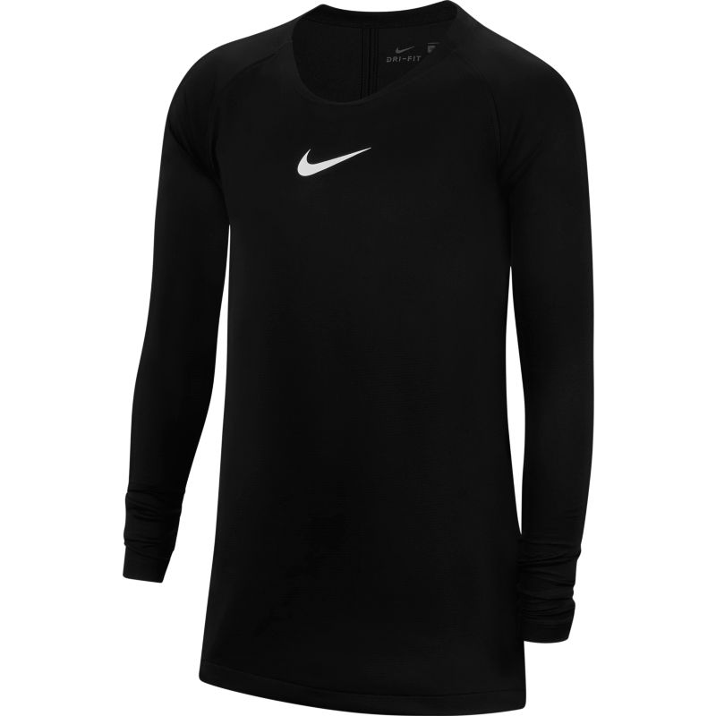 【全品P5倍★3月25日限定】キッズ 長袖 インナーシャツ 子供用 ナイキ NIKE Dri-FIT パークファーストレイヤー 130-160cm/子ども ジュニア サッカー フットサル トレーニング スポーツウェア 黒 ブラック トップス/AV2611-010【返品不可】