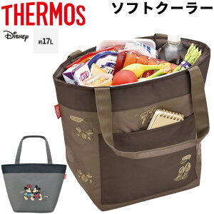 【P最大5倍★スーパーSALE限定】保冷バッグ ソフトクーラーボックス 約17L サーモス THERMOS Disney ディズニー ミッキー ミニー チップ&デール キャラクター 水分補給 トートバッグ型 スポーツ アウトドア レジャー 部活 お弁当 学校行事/REZ-017DS【2023C