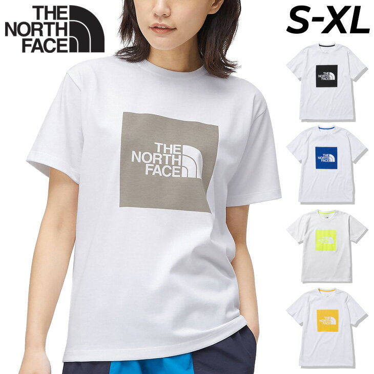 送料無料 Tシャツ 半袖 レディース ノースフェイス THE NORTH FACE カラードスクエアロゴティー/アウトドアウェア 速乾 キャンプ デイリー 女性 トップス/NTW32234