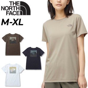 送料無料　Tシャツ 半袖 レディース ノースフェイス THE NORTH FACE スクエアロゴフォトティー/アウトドアウェア 吸汗速乾 UVカット バックプリント 女性 キャンプ トレッキング カジュアル トップス/NTW32272【0404_F】