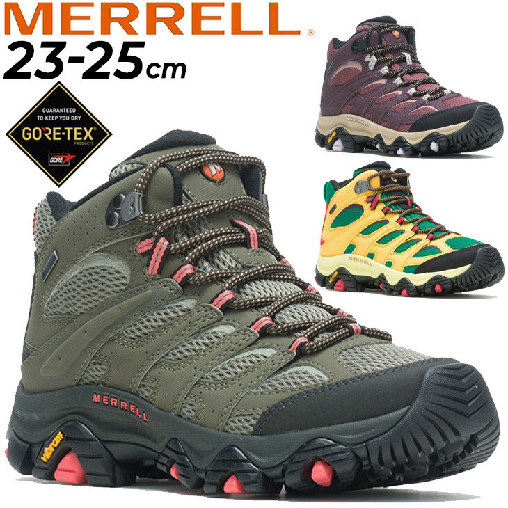 楽天APWORLD送料無料 アウトドアシューズ 防水 レディース スニーカー メレル MERRELL モアブ 3 ゴアテックス/ミッドカット 靴 女性 ハイキング キャンプ MOAB 3 SYNTHETIC MID GORE-TEX くつ/MOAB3SYMD-GTW