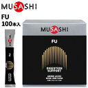 ◆ 商品詳細情報 ◆ ブランド ムサシ MUSASHI 商品番号 INF-00761 サイズ 100本入/1箱 【主成分】 L-トレオニン、グリシン、L-メチオニン、イノシトール、レシチン（大豆由来） 【スティック1本(1.8g)当たり】 エネルギー 8kcal たんぱく質 1.08g 脂質 0.2g 炭水化物 0.51g 食塩相当 0g ◆画像のカラーについて◆ 商品画像のカラーにつきましては、PC、モバイルなど閲覧環境等により実物のカラーと多少異なることもございます。 予めご理解のうえご注文を賜りますようお願いいたします。 ギフト対応 ※メーカー希望小売価格はメーカーサイトに基づいて掲載しています (記載価格が税抜き価格になっている場合もございます)【ムサシ MUSASHI / 栄養補助食品】 ◆MISASHI FU [フー] シリーズ◆ [8本入]／ [50本入]／ [100本入] ◆MISASHI スクイズボトル◆ [500ml]／ [1000ml] ◆　商　品　説　明 ◆ □□□当店で販売しております商品はすべて【正規取扱品】です□□□ MUSASHI(ムサシ)から、FU [フー] 100本入です。 [栄養摂取サポート] カラダには飲食物から栄養を摂取するためのシステムがあります。 FU（フー）に はL-トレオニン、グリシン、L-メチオニン、イノシトールとレシチンが含まれています。 これらの成分はこのシステムをサポートします。 【主成分】 L-トレオニン、グリシン、L-メチオニン、イノシトール、レシチン（大豆由来） 【スティック1本(1.8g)当たり】 エネルギー 8kcal たんぱく質 1.08g 脂質 0.2g 炭水化物 0.51g 食塩相当 0g 【こんな方におすすめ】 ▼一般の方 おいしく、たくさん食事をとりたい方 栄養の摂取が気になる方 ▼スポーツをされる方 とにかくウエイトアップしたい方 効率的なカラダづくりをしたい方 ■飲み方のポイント 1日1〜2回各1本が目安です。空腹時にお飲み下さい。 ※MUSASHI FUは食品です。薬ではありませんので、ご自分のライフスタイルや目的に合わせ摂取してください。 ※開封後はお早めにお召し上がりください。 ※摂取後にお腹がゆるくなるなどございましたら、すぐにご使用を中止して下さい。