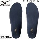 中敷き ワークインソール 22.0-30.0cm ミズノ mizuno 作業靴用 抗菌防臭加工 男女兼用 くつ クツ ワーキングシューズ/F1GU2200【取寄...
