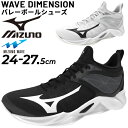 送料無料 バレーボールシューズ 2.5E相当 メンズ/ミズノ mizuno ウエーブディメンション/バレー 競技 一般 学生 男性 靴 スポーツシューズ/V1GA2240 その1