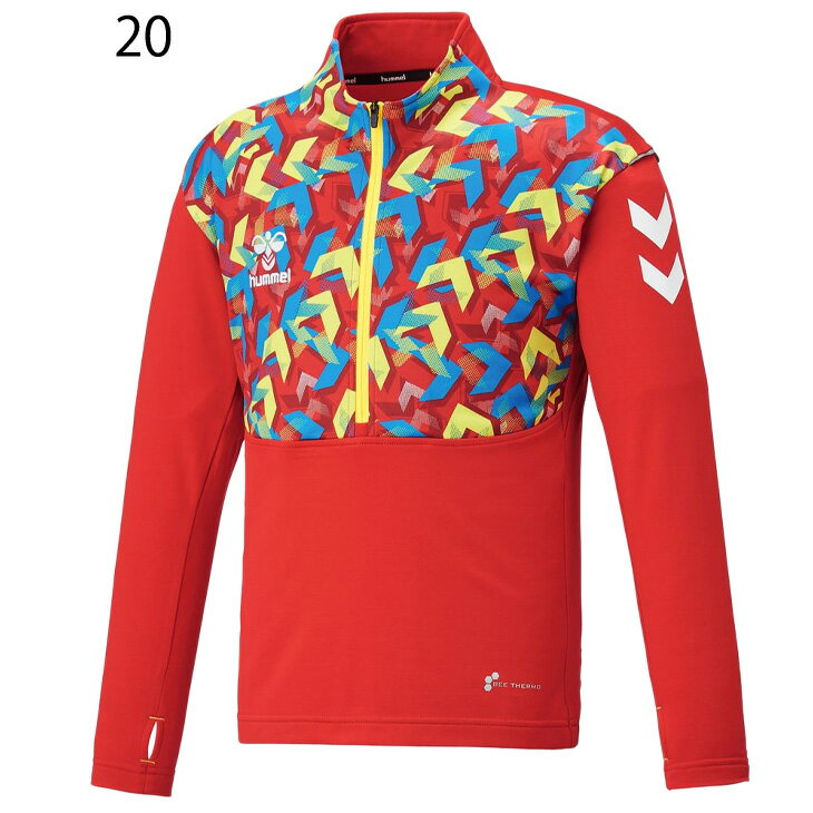 送料無料 キッズ あったかハーフジップトップ ヒュンメル hummel プリアモーレ/保温 裏起毛 130-160cm 子供服 サッカー トレーニング スポーツウェア 秋冬 子ども トップス/HJT4022安売り サッカー 用品 セール