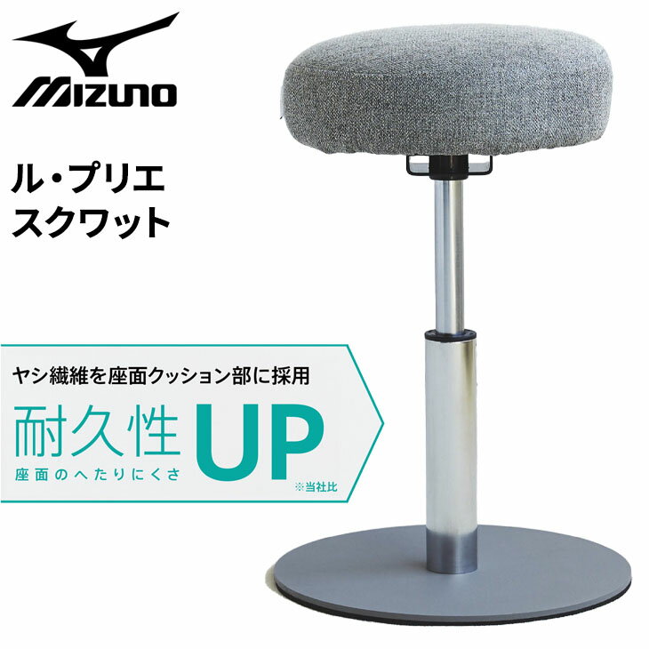 送料無料 トレーニング用品 スクワット スツール 椅子 組立式 ミズノ MIZUNO ル・プリエ スクワット +les plie squat 体幹 エクササイズ フィットネス いす 腰 太もも お尻 ふくらはぎ 下半身 筋トレ 運動 宅トレ C3JHI90506【返品不可【ギフト不可のサムネイル