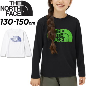 送料無料 キッズ 半袖 Tシャツ 130-150cm 子供服 ノースフェイス THE NORTH FACE/アウトドア スポーツ カジュアル ウェア 子ども 男の子 女の子 抗菌消臭 UVカット ロンT ブラック ホワイト トップス/NTJ82232