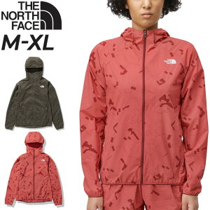 送料無料 ウィンドブレーカー ノースフェイス レディース 防風ジャケット 薄手 総柄 アウター THE NORTH FACE ランニング ジム スポーツウェア はっ水 軽量 マラソン トレラン ジョギング トレーニング 女性 ポケッタブル 上着/NPW22290