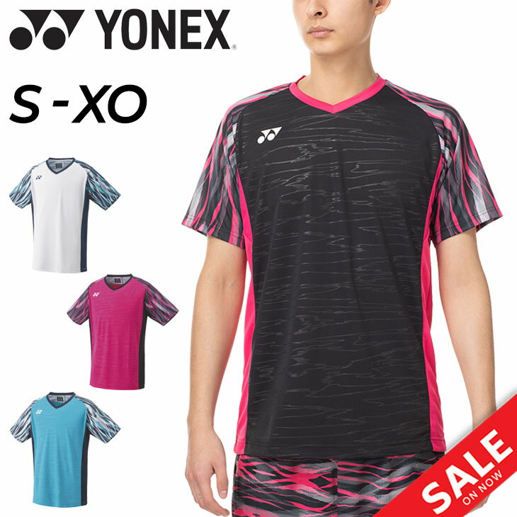 送料無料 半袖 Tシャツ メンズ YONEX ヨネックス ゲームシャツ フィットスタイル/バドミントン テニス ソフトテニス スポーツウェア 涼感 クール ドライ 男性 トップス/10443