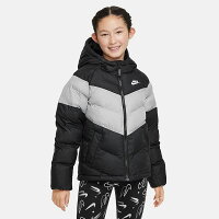 送料無料 中わた ジャケット キッズ ジュニア 130-160cm 子供服 ナイキ NIKE YTH アウター/スポーツウェア 保温 裏フリース 子ども 防寒着 デイリー カジュアル 通学 男の子 女の子 ジャンバー コート 上着/DX1264-010