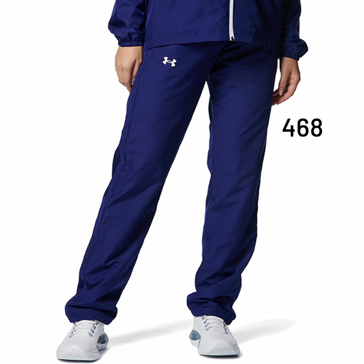 送料無料 アンダーアーマー ウインドブレーカー パンツ レディース UNDERARMOUR ウーブン ロングパンツ 裏メッシュ/トレーニング スポーツウェア はっ水 女性 ボトムス ジム フィットネス 長ズボン/1378321 3