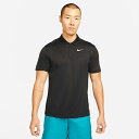 送料無料 ナイキ ポロシャツ 半袖 メンズ NIKE Dri-FIT テニス スポーツウェア ソフトテニス トップス 黒 ブラック 男性用 シンプル 半袖シャツ...